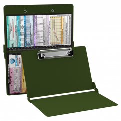 WhiteCoat Clipboard® - Army Green Pediatric Infant Edition